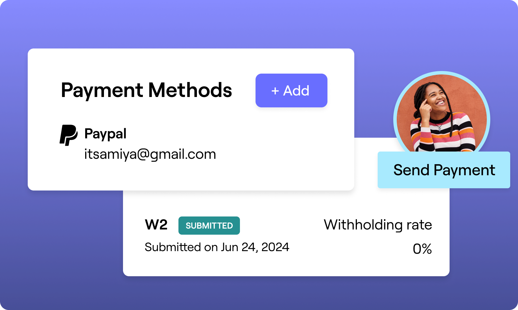 Stylized images of influencer payment platform options